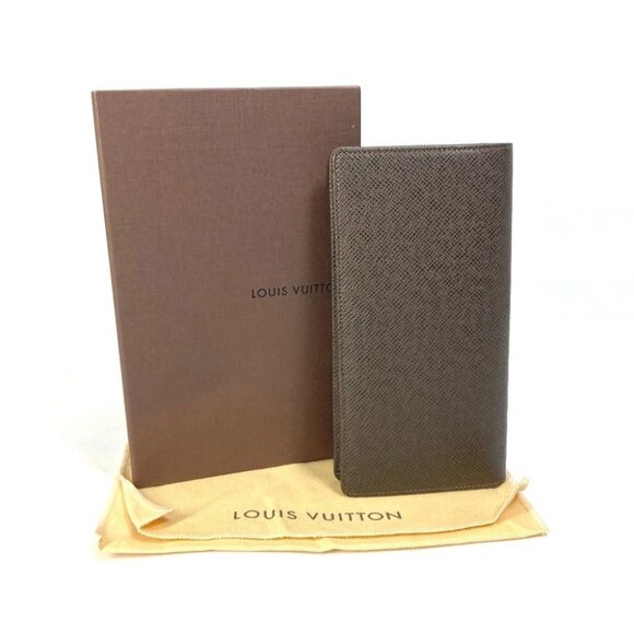 LOUIS VUITTON M32578 Taiga Portefeuille Braza Long Wallet Taiga Leather Brown - Picture 9 of 16